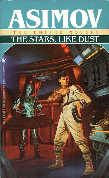 The cover of a paperback edition of "The Stars, Like Dust."